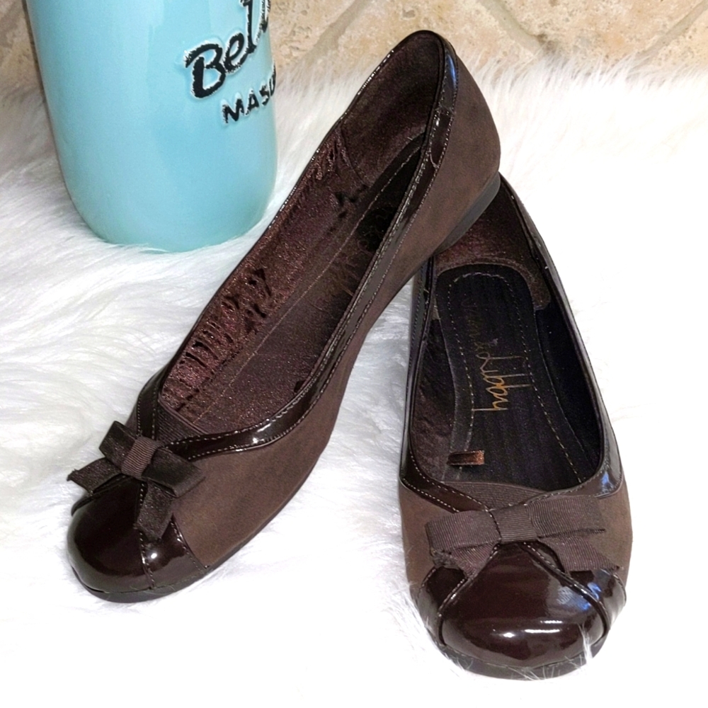 🍫Sam & Libby Chocolate Brown Flats 8